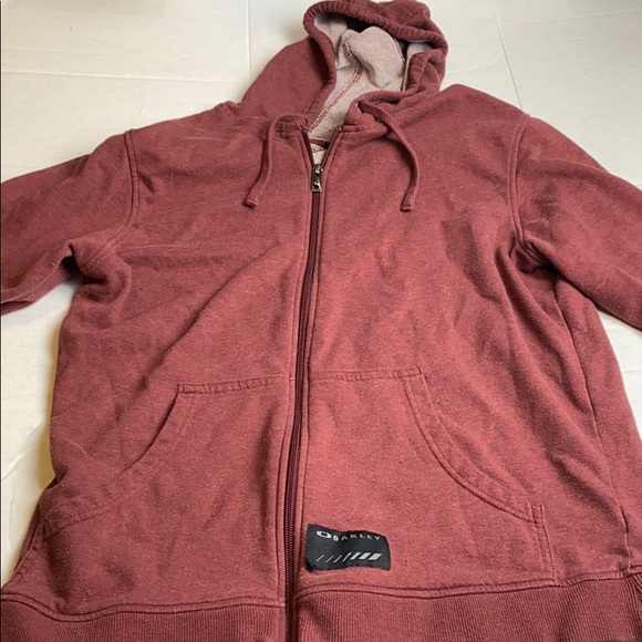 Oakley Other - Oakley Zip Up Jacket Medium Burgundy